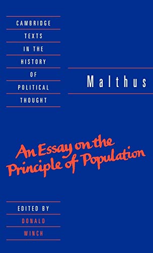 Beispielbild fr Malthus: 'An Essay on the Principle of Population' (Cambridge Texts in the History of Political Thought) zum Verkauf von TranceWorks