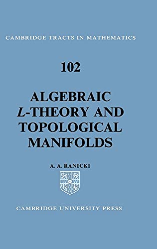 Stock image for Algebraic L-Theory and Topological Manifolds for sale by Ria Christie Collections