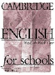 Cambridge English for Schools Teacher's Book One