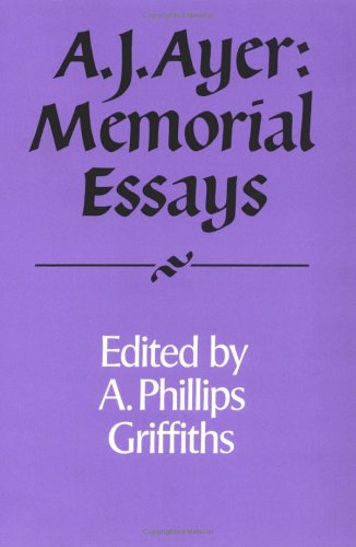 Stock image for A. J. Ayer : Memorial Essays for sale by Better World Books Ltd
