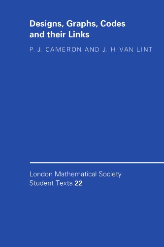 9780521423854: Designs, Graphs, Codes and their Links (London Mathematical Society Student Texts, Series Number 22)
