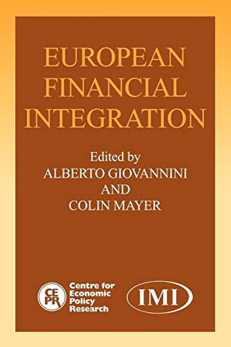 Stock image for European Financial Integration for sale by Better World Books