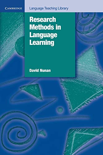 Imagen de archivo de Research Methods in Language Learning (Cambridge Language Teaching Library) a la venta por BooksRun