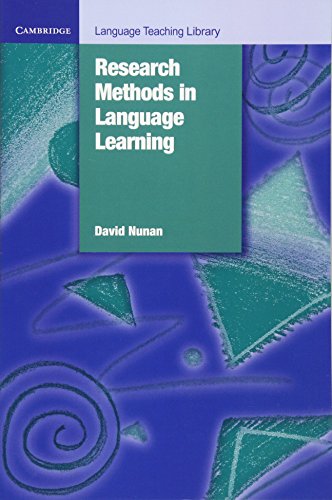 Stock image for Research Methods in Language Learning (Cambridge Language Teaching Library) for sale by BooksRun