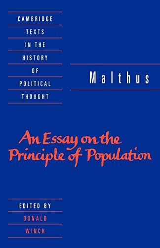 Imagen de archivo de Malthus: 'An Essay on the Principle of Population' (Cambridge Texts in the History of Political Thought) a la venta por SecondSale