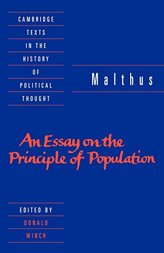 Stock image for Malthus: 'An Essay on the Principle of Population' (Cambridge Texts in the History of Political Thought) for sale by SecondSale