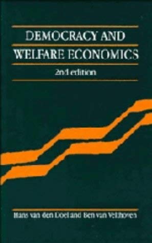 9780521430579: Democracy and Welfare Economics