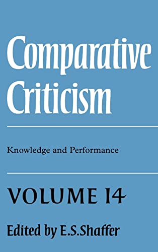 Beispielbild fr Knowledge and Performance. = Comparative Criticism, Vol 14. zum Verkauf von Plurabelle Books Ltd