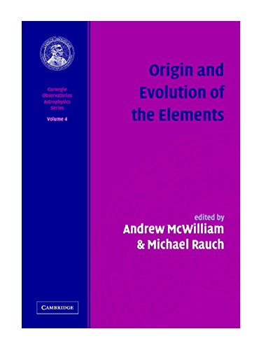 Stock image for Origin and Evolution of the Elements for sale by Books From California