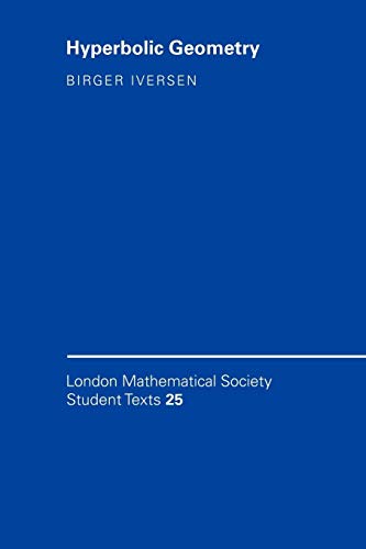 Stock image for Hyperbolic Geometry (London Mathematical Society Student Texts, Series Number 25) for sale by GF Books, Inc.