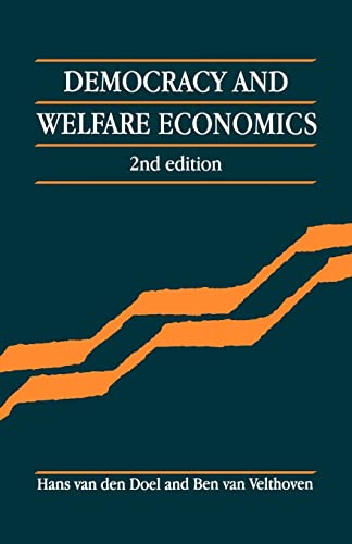 Beispielbild fr Democracy and Welfare Economics zum Verkauf von Anybook.com