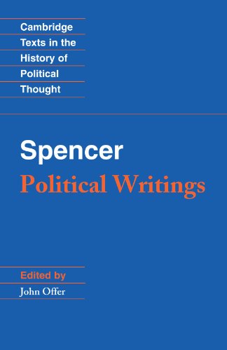 Imagen de archivo de Spencer: Political Writings (Cambridge Texts in the History of Political Thought) a la venta por Revaluation Books