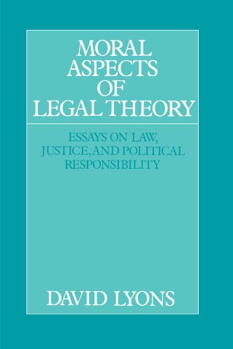 Beispielbild fr Moral Aspects of Legal Theory: Essays on Law, Justice, and Political Responsibility zum Verkauf von WorldofBooks