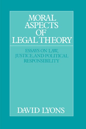 9780521438353: Moral Aspects of Legal Theory Paperback: Essays on Law, Justice, and Political Responsibility