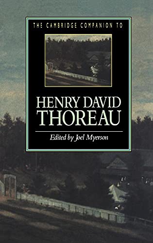 9780521440370: The Cambridge Companion to Henry David Thoreau (Cambridge Companions to Literature)