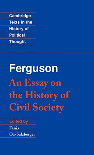 9780521442152: Ferguson: An Essay on the History of Civil Society