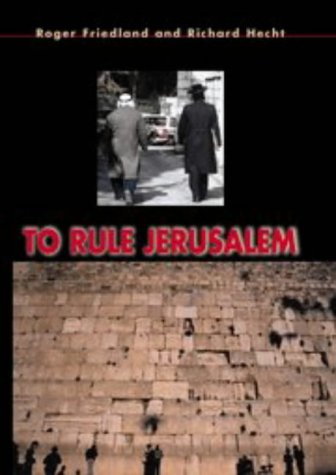 9780521445993: To Rule Jerusalem (Cambridge Cultural Social Studies)