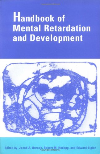 Imagen de archivo de Handbook of Mental Retardation and Development a la venta por Better World Books