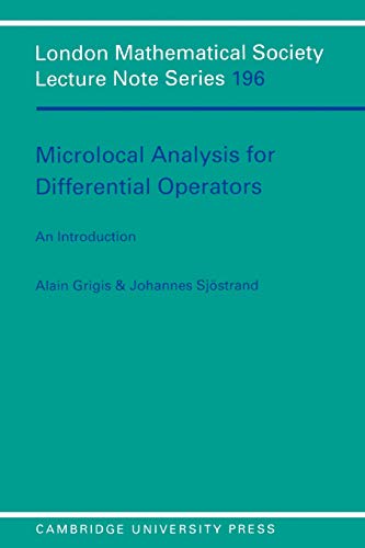 Beispielbild fr Microlocal Analysis for Differential Operators: An Introduction zum Verkauf von Revaluation Books