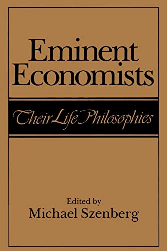 9780521449878: Eminent Economists: Their Life Philosophies