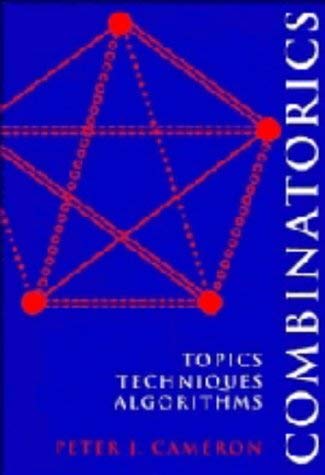 9780521451338: Combinatorics: Topics, Techniques, Algorithms