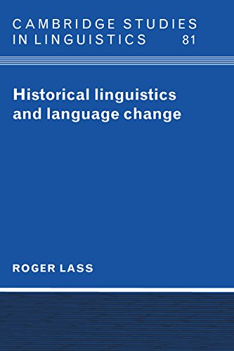 9780521453080: Historical Linguistics and Language Change (Cambridge Studies in Linguistics, Series Number 81)