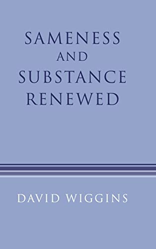 Sameness and Substance Renewed (9780521454117) by Wiggins, David