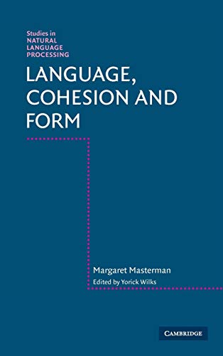 9780521454896: Language, Cohesion and Form Hardback (Studies in Natural Language Processing)
