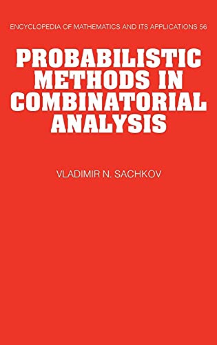 Beispielbild fr Probabilistic Methods in Combinatorial Analysis zum Verkauf von Revaluation Books
