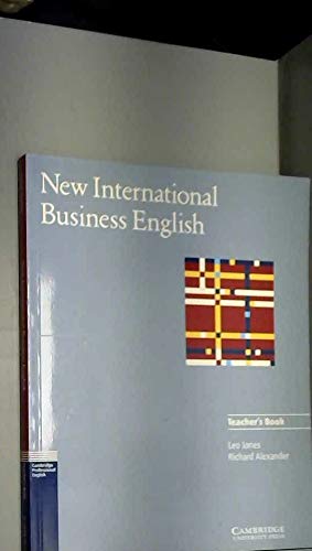 9780521455763: New International Business English Teacher's book