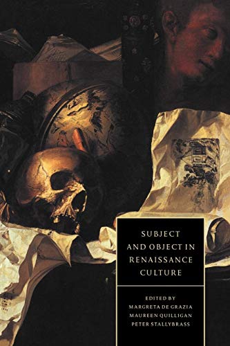 Imagen de archivo de Subject and Object in Renaissance Culture a la venta por ThriftBooks-Atlanta