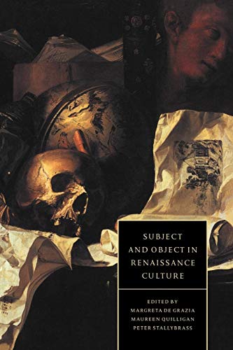 9780521455893: Subject and Object in Renaissance Culture (Cambridge Studies in Renaissance Literature and Culture, Series Number 8)