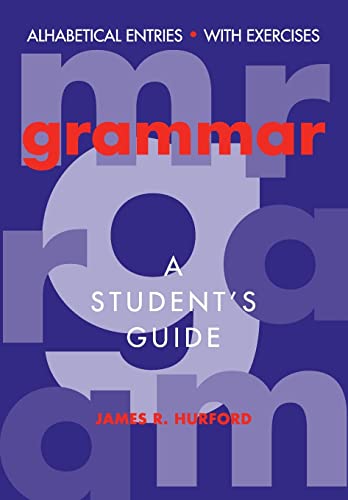 9780521456272: Grammar Paperback: A Student's Guide (SIN COLECCION)