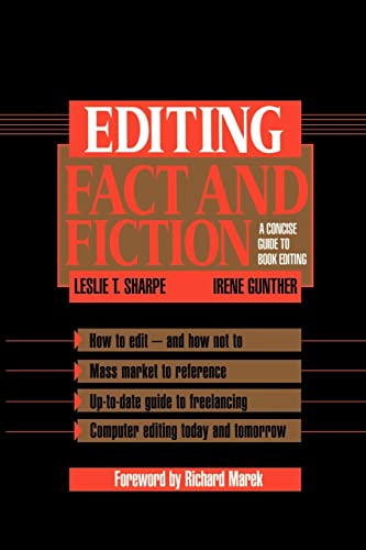 9780521456937: Editing Fact and Fiction: A Concise Guide to Book Editing