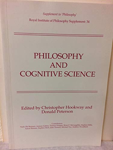 9780521457637: Philosophy and Cognitive Science