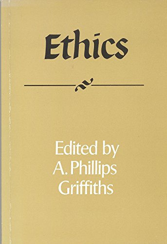 Imagen de archivo de Ethics. (Royal Institute of Philosophy Supplements, Series Number 35). a la venta por G. & J. CHESTERS