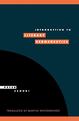 9780521459310: Introduction to Literary Hermeneutics Paperback: 9 (Literature, Culture, Theory, Series Number 9)