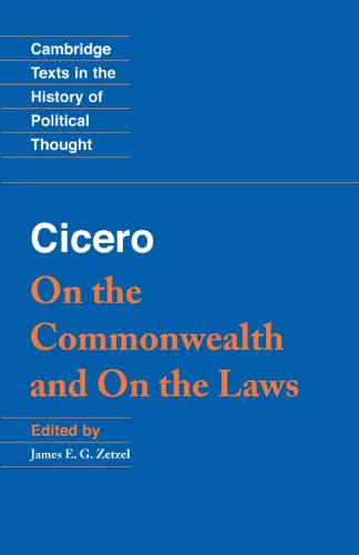 Stock image for Cicero: On the Commonwealth and On the Laws (Cambridge Texts in the History of Political Thought) for sale by HPB-Red