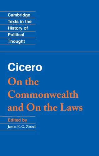 9780521459594: Cicero: On the Commonwealth and On the Laws (Cambridge Texts in the History of Political Thought)