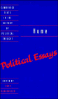 Political essays. - Hume, David