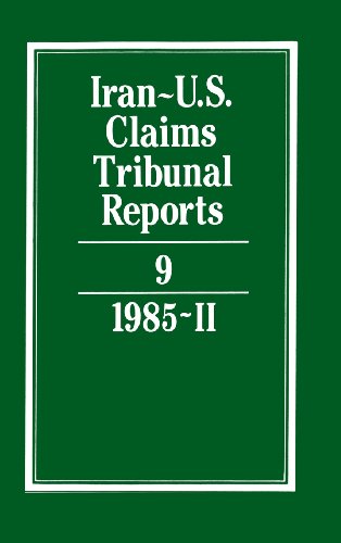Stock image for Iran-U.S. Claims Tribunal Reports: Volume 9 for sale by AwesomeBooks