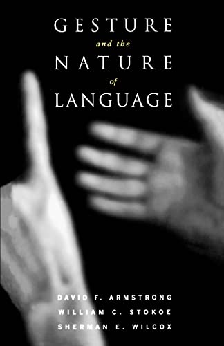 Beispielbild fr Gesture and the Nature of Language zum Verkauf von BooksRun