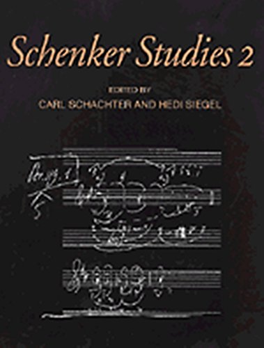 Beispielbild fr Schenker Studies 2 zum Verkauf von Anybook.com