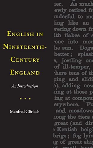 9780521471015: English in Nineteenth-Century England Hardback: An Introduction