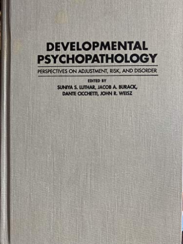 Imagen de archivo de Developmental Psychopathology: Perspectives on Adjustment, Risk, and Disorder a la venta por Anybook.com