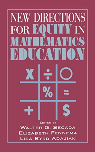 Beispielbild fr New Directions for Equity in Mathematics Education zum Verkauf von Books From California
