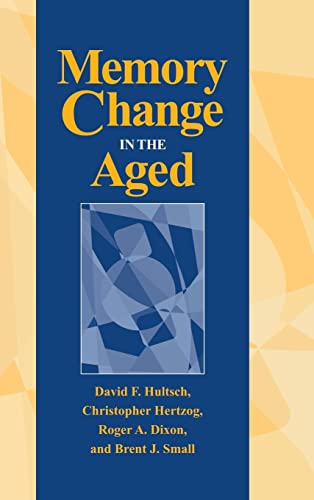 Stock image for Memory Change in the Aged for sale by Reuseabook