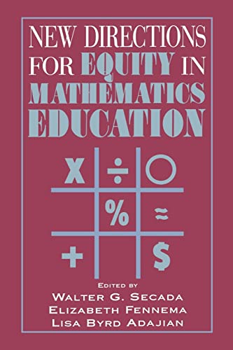 Imagen de archivo de New Directions for Equity in Mathematics Education a la venta por SecondSale