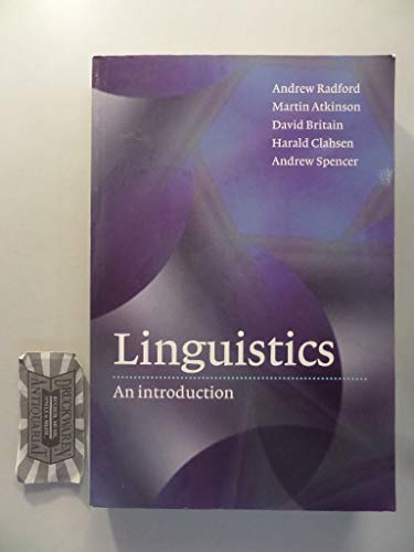 Beispielbild fr Linguistics: An Introduction zum Verkauf von AwesomeBooks