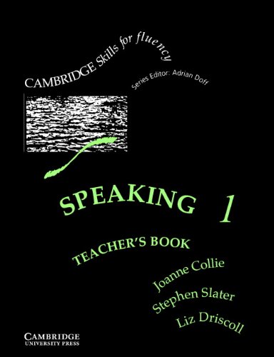 9780521478724: Speaking 1 Teacher's book: Pre-intermediate (Cambridge Skills for Fluency)